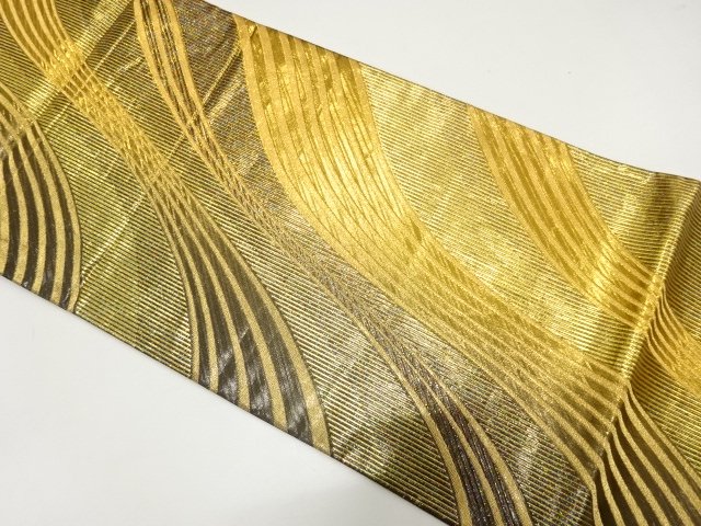 JAPANESE KIMONO / FUKURO OBI FOR FURISODE / WOVEN LINE DRAWING